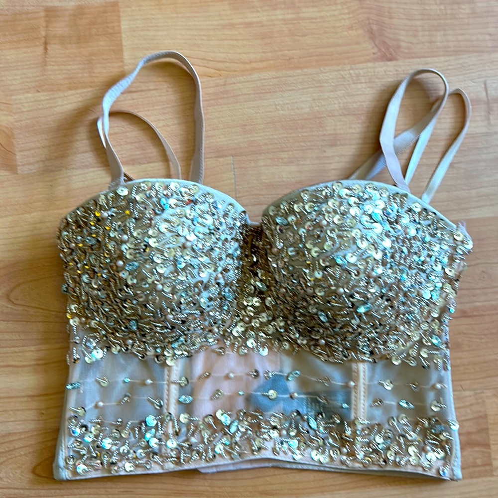 Windsor embellished crop top